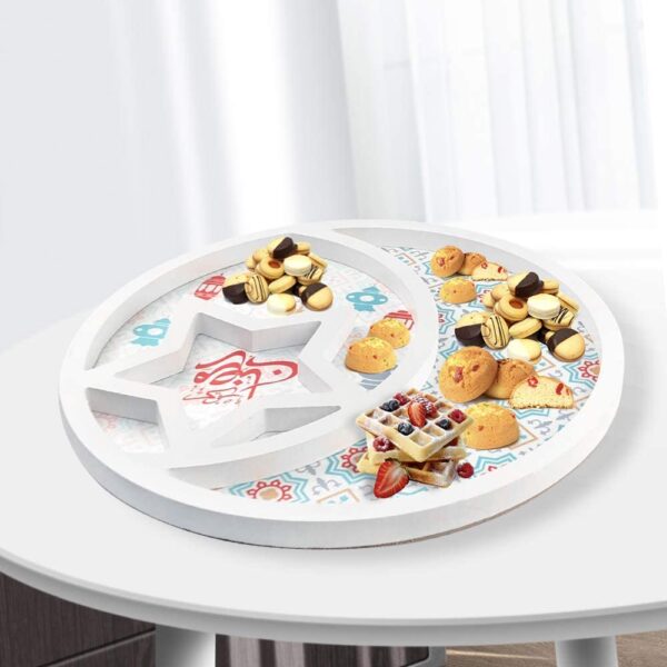 Crazy Night Wooden Crescent Moon & Star Eid Ramadan Food Tray