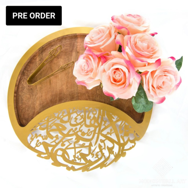 New Shukran Moon Tray with Tong