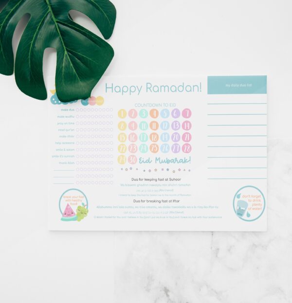 Kids Ramadan Double Sided Placemats