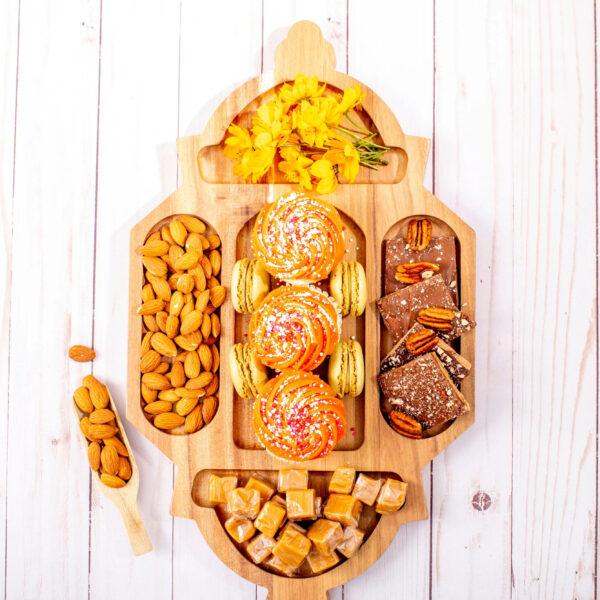 Wooden Lantern Serving Tray